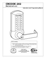 Cal-Royal CRCODE-202 Instruction And Programming Manual preview