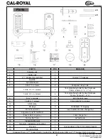 Предварительный просмотр 4 страницы Cal-Royal CRCODE-202 Instruction And Programming Manual