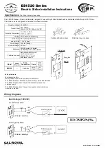 Cal-Royal ES1520 Series Installation Instructions preview