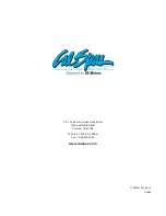 Preview for 40 page of Cal Spas Inground Series Owner'S Manual