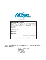 Preview for 48 page of Cal Spas LTR20101001 Owner'S Manual