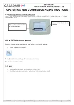 Preview for 8 page of Caladair ED-TOUCH Operating And Commissioning Instructions