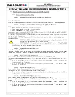 Preview for 27 page of Caladair EXAECO 10 Operating And Commissioning Instructions