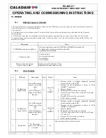 Preview for 33 page of Caladair EXAECO 10 Operating And Commissioning Instructions