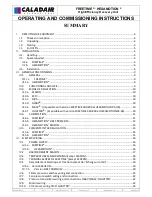 Preview for 2 page of Caladair Freetime 1500 Operating And Commissioning Instructions