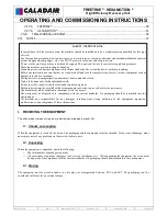 Preview for 4 page of Caladair Freetime Series Operating And Commissioning Instructions