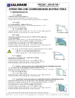 Preview for 10 page of Caladair Freetime Series Operating And Commissioning Instructions