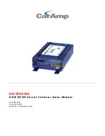 CalAmp 819-GPRS series User Manual preview