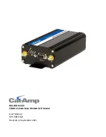 CalAmp 882-EVDO-SPN User Manual preview