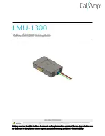 CalAmp LMU-1300 Training Manual preview