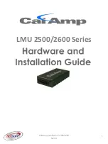 CalAmp LMU 2500 Series Hardware And Installation Manual preview