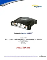 CalAmp Sentry 4G-900 User Manual preview