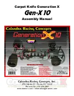 Calandra Racing Concepts Carpet Knife Generation X 10 Assembly Manual preview