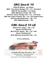 Preview for 18 page of Calandra Racing Concepts Carpet Knife Generation X Series Assembly Manual