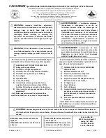 Calcana CAL Series Installation, Operation, Service, And Parts Manual preview