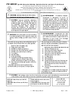 Preview for 1 page of Calcana PH Series Specifications, Installation, Operation Service And Spare Parts Manual