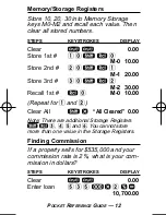 Preview for 13 page of Calculated Industries 3405 Pocket Reference Manual