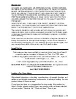 Preview for 72 page of Calculated Industries 3415 User Manual