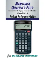 Calculated Industries 3416 Pocket Reference Manual preview