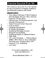 Preview for 2 page of Calculated Industries 3420 Pocket Reference Manual