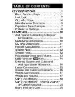 Preview for 3 page of Calculated Industries 4020 Pocket Reference Manual