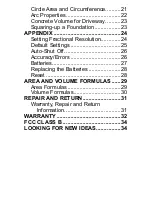 Preview for 4 page of Calculated Industries 4020 Pocket Reference Manual