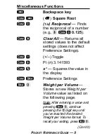 Preview for 9 page of Calculated Industries 4020 Pocket Reference Manual