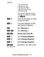 Preview for 10 page of Calculated Industries 4020 Pocket Reference Manual