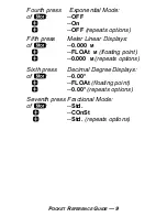 Preview for 13 page of Calculated Industries 4020 Pocket Reference Manual