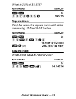 Preview for 16 page of Calculated Industries 4020 Pocket Reference Manual