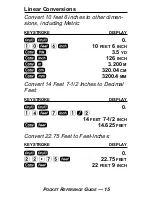 Preview for 19 page of Calculated Industries 4020 Pocket Reference Manual