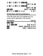 Preview for 25 page of Calculated Industries 4020 Pocket Reference Manual