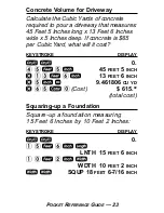 Preview for 27 page of Calculated Industries 4020 Pocket Reference Manual