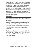 Preview for 31 page of Calculated Industries 4020 Pocket Reference Manual