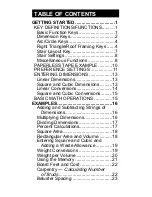 Preview for 3 page of Calculated Industries 4050 v3.1 Reference Manual