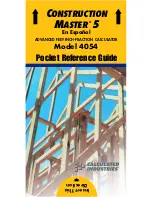 Calculated Industries 4054 Pocket Reference Manual preview