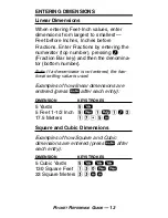 Preview for 17 page of Calculated Industries 4054 Pocket Reference Manual