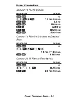 Preview for 18 page of Calculated Industries 4054 Pocket Reference Manual