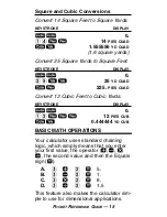 Preview for 19 page of Calculated Industries 4054 Pocket Reference Manual