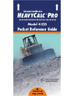 Calculated Industries 4325 Pocket Reference Manual preview