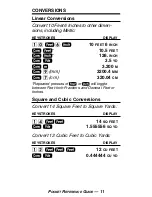 Preview for 15 page of Calculated Industries 4325 Pocket Reference Manual