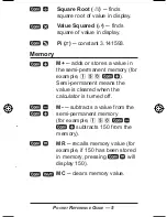 Preview for 5 page of Calculated Industries 8509 Pocket Reference Manual