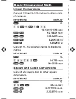 Preview for 8 page of Calculated Industries 8509 Pocket Reference Manual