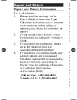 Preview for 14 page of Calculated Industries 8509 Pocket Reference Manual