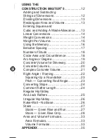 Preview for 3 page of Calculated Industries Construction Master 5 4050 Pocket Reference Manual