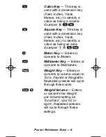 Preview for 7 page of Calculated Industries Construction
Master HeavyCalc 4320 Pocket Reference Manual