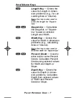 Preview for 8 page of Calculated Industries Construction
Master HeavyCalc 4320 Pocket Reference Manual