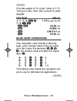 Preview for 16 page of Calculated Industries Construction
Master HeavyCalc 4320 Pocket Reference Manual