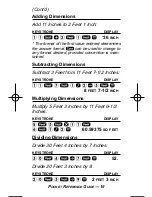 Preview for 17 page of Calculated Industries Construction
Master HeavyCalc 4320 Pocket Reference Manual