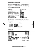 Preview for 19 page of Calculated Industries Construction
Master HeavyCalc 4320 Pocket Reference Manual